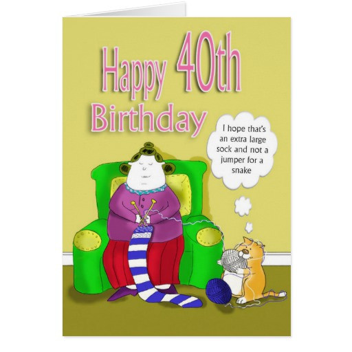 Best ideas about Happy 40th Birthday Funny
. Save or Pin Happy 40th Birthday Cards Now.