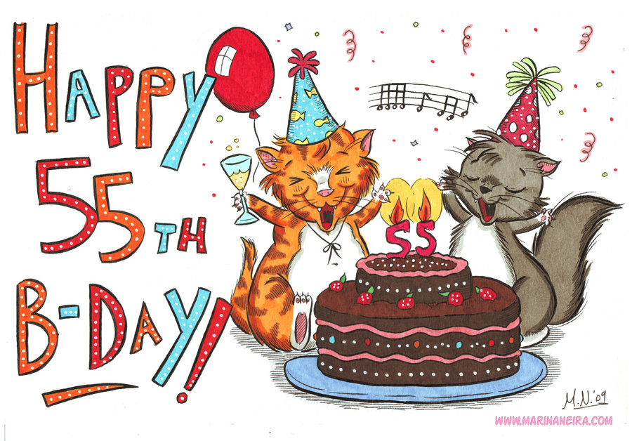Best ideas about Happy 55th Birthday Funny
. Save or Pin 55th Birthday Card Front by MarinaNeira on DeviantArt Now.