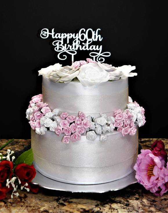 Best ideas about Happy 60th Birthday Cake
. Save or Pin Happy 60th Birthday cake topper – Kobasic Creations Now.