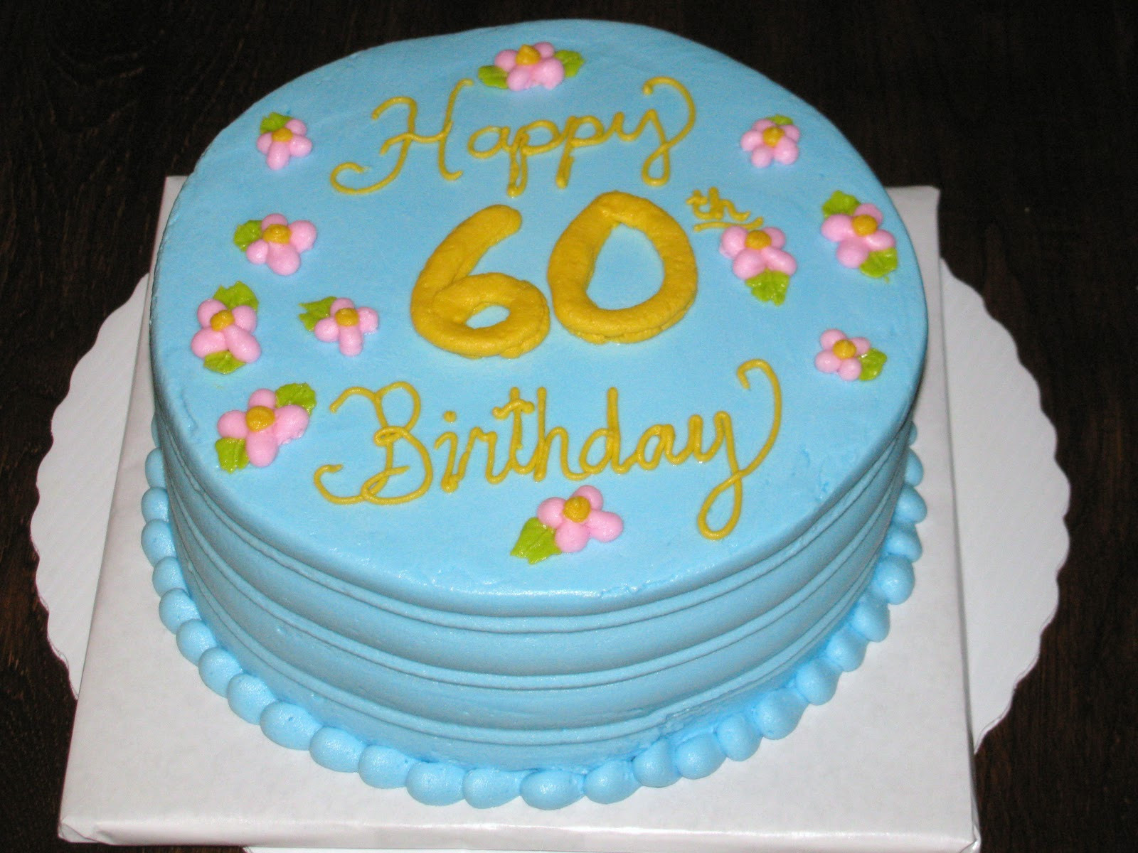 Best ideas about Happy 60th Birthday Cake
. Save or Pin The Dessert Box 60th Birthday Now.