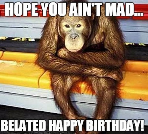 Best ideas about Happy Belated Birthday Meme Funny
. Save or Pin Belated Birthday Memes Now.