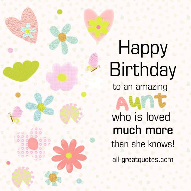 Best ideas about Happy Birthday Aunt Quotes
. Save or Pin Happy Birthday to an amazing AUNT who is loved much more Now.