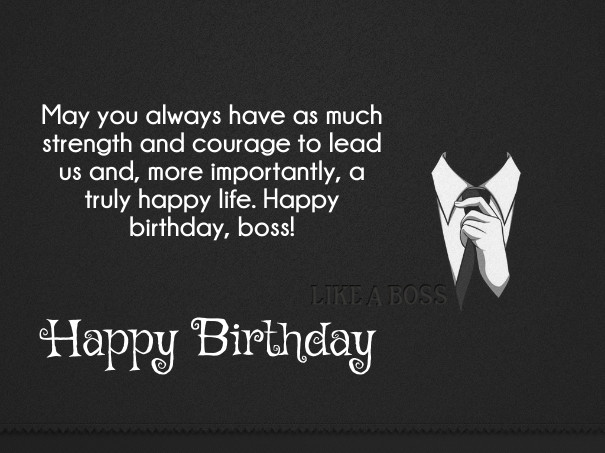 Best ideas about Happy Birthday Boss Quotes
. Save or Pin 70 Best Boss Birthday Wishes & Quotes with Now.