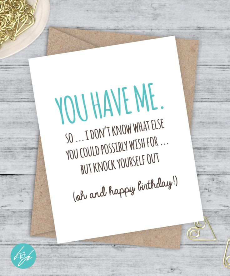 Best ideas about Happy Birthday Boyfriend Funny
. Save or Pin Birthday Card Funny Boyfriend Card Funny Girlfriend Now.