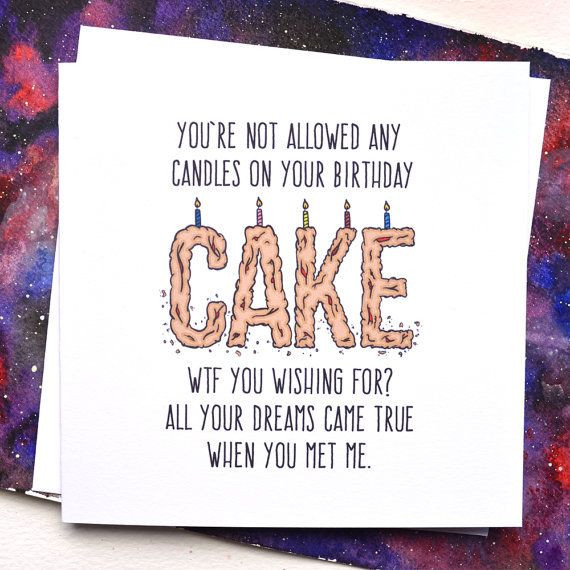 Best ideas about Happy Birthday Boyfriend Funny
. Save or Pin Funny Boyfriend or Girlfriend Birthday Card WTF by Now.