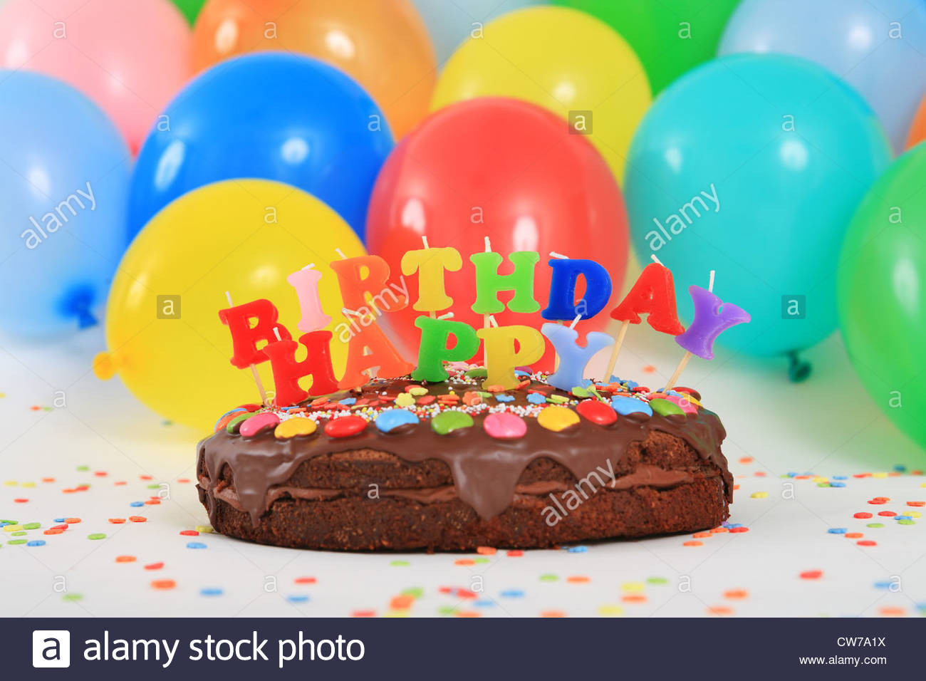 Best ideas about Happy Birthday Cake And Balloons
. Save or Pin happy birthday chocolate cake with candles and balloons Now.