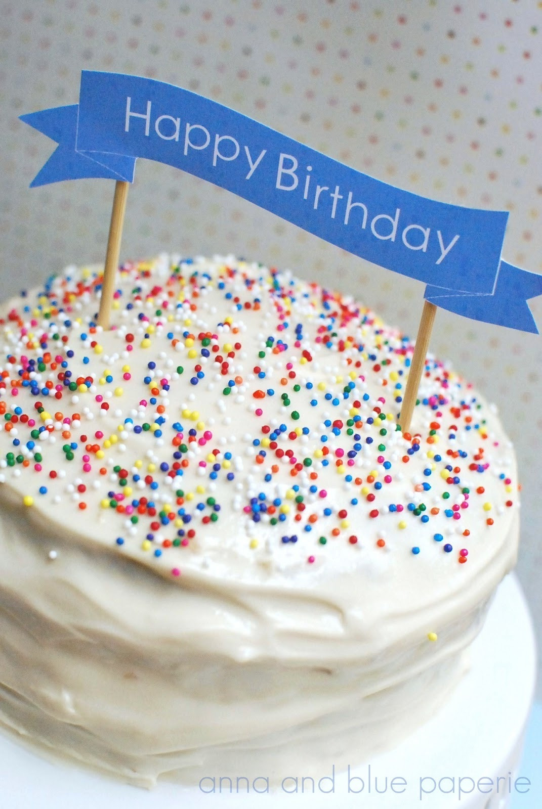 Best ideas about Happy Birthday Cake Banner
. Save or Pin anna and blue paperie Free Printable Happy Birthday Now.