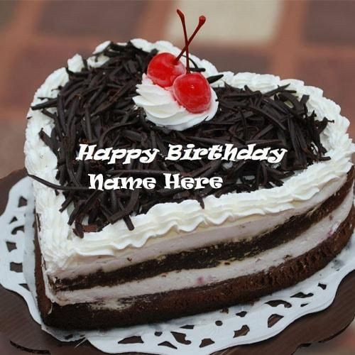 Best ideas about Happy Birthday Cake Pictures With Name
. Save or Pin heart shaped chocolate birthday cake pictures with name Now.