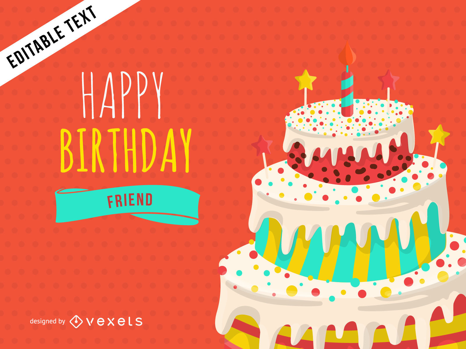Best ideas about Happy Birthday Card Design
. Save or Pin Happy Birthday greeting card design Vector Now.