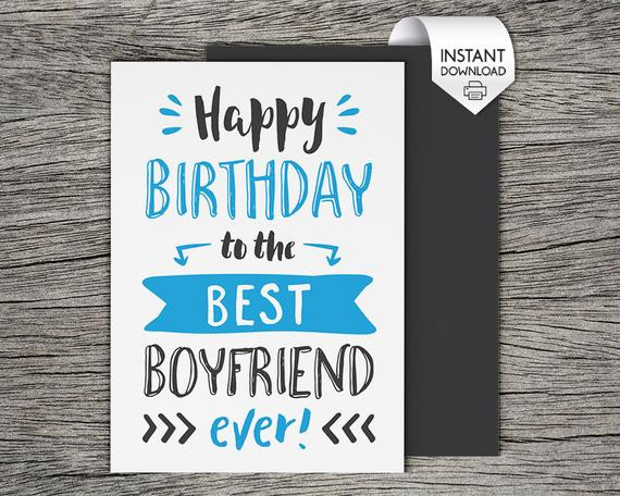 Best ideas about Happy Birthday Card For Boyfriend
. Save or Pin Printable Birthday Card Happy Birthday to the best boyfriend Now.