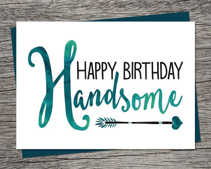 Best ideas about Happy Birthday Card For Boyfriend
. Save or Pin Birthday Card Happy Birthday Handsome Printable Card Now.