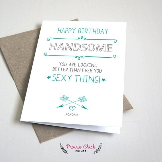 Best ideas about Happy Birthday Card For Boyfriend
. Save or Pin Happy Birthday Handsome GREETING CARD Card boyfriend Now.