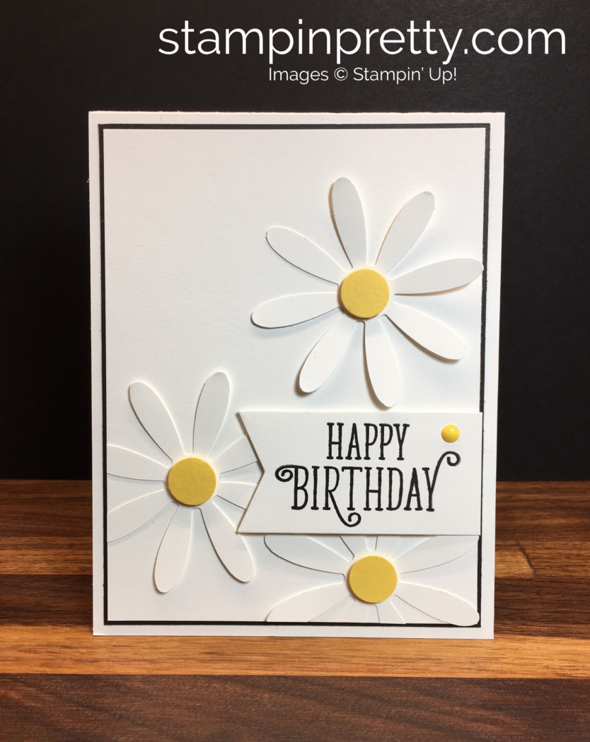 Best ideas about Happy Birthday Card Idea
. Save or Pin Simple Birthday Card with NEW Daisy Punch Now.