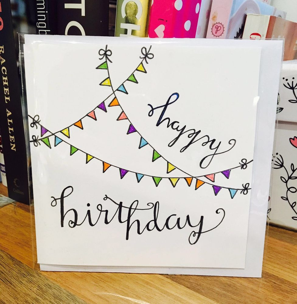 Best ideas about Happy Birthday Card Ideas
. Save or Pin Happy Birthday Card Flag Cute White Design Handmade Drawn Now.