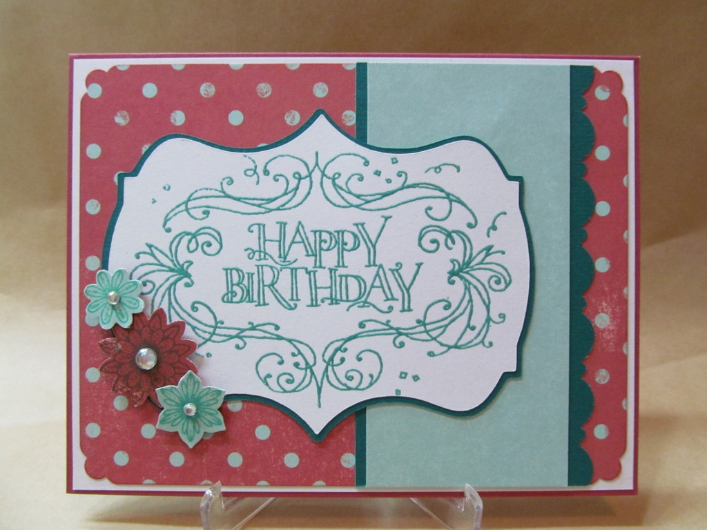 Best ideas about Happy Birthday Card Ideas
. Save or Pin Savvy Handmade Cards Happy Birthday Flourish Card Now.