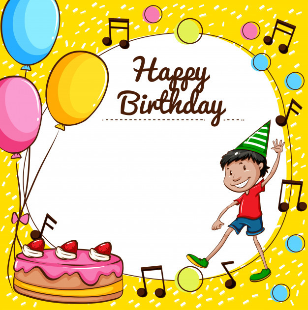 Best ideas about Happy Birthday Card Template
. Save or Pin Happy birthday card template Vector Now.