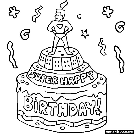 Best ideas about Happy Birthday Coloring Card
. Save or Pin Birthday line Coloring Pages Now.
