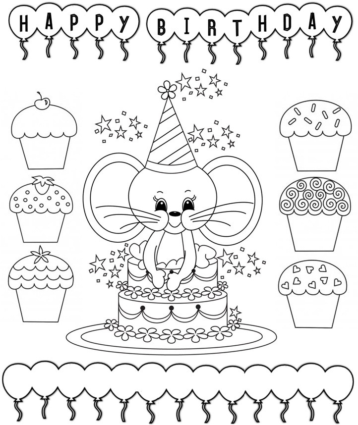 Best ideas about Happy Birthday Coloring Card
. Save or Pin Enjoy Teaching English BIRTHDAY CARDS printable Now.