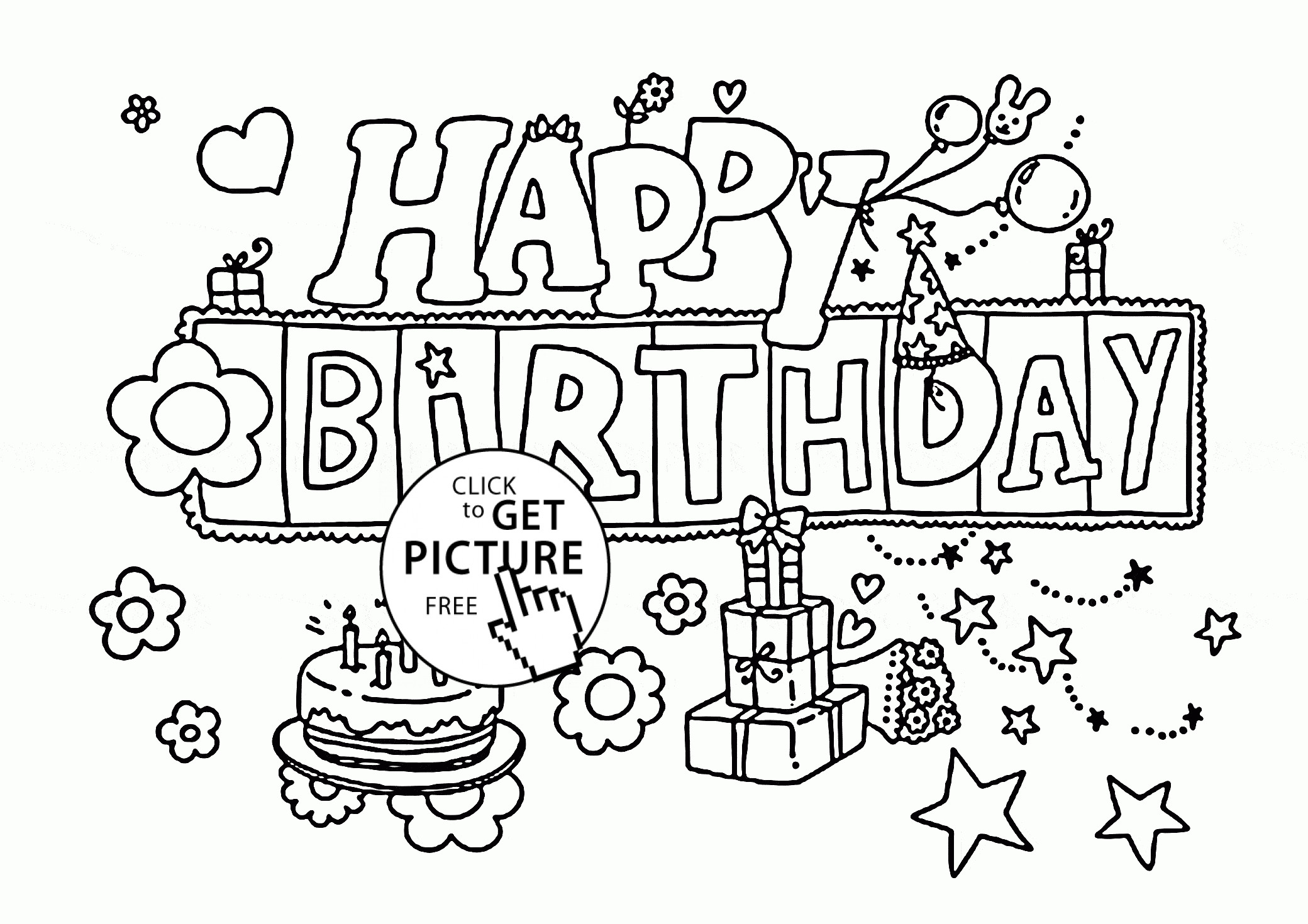 Best ideas about Happy Birthday Coloring Card
. Save or Pin Funny Happy Birthday Letters Card coloring page for kids Now.