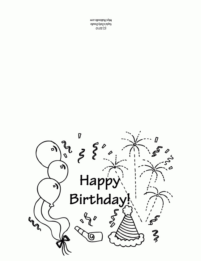 Best ideas about Happy Birthday Coloring Card
. Save or Pin Free Printable Happy Birthday Coloring Pages Coloring Home Now.