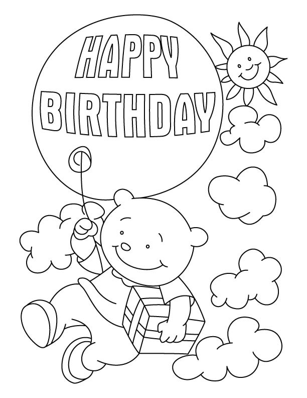 Best ideas about Happy Birthday Coloring Pages For Boys
. Save or Pin Happy birthday coloring pages free printable for Now.