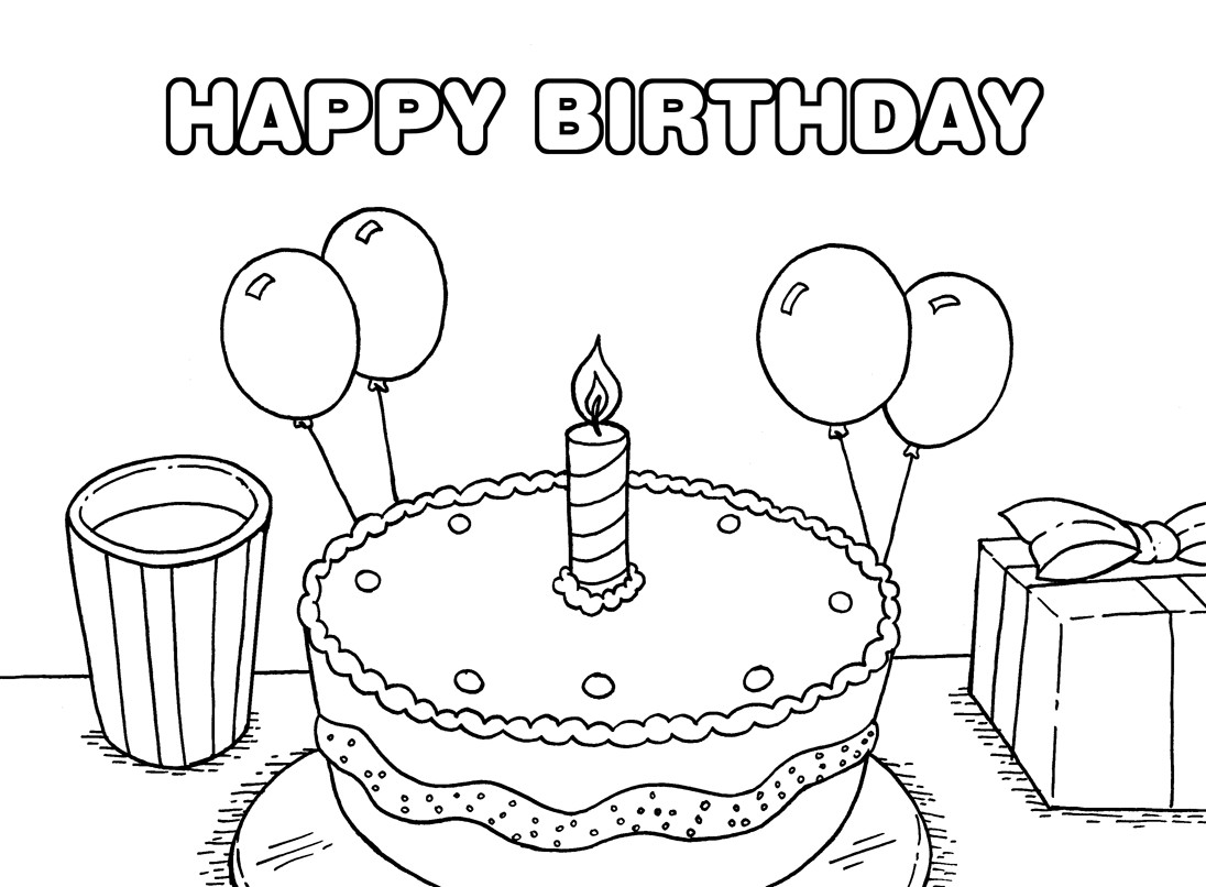 Best ideas about Happy Birthday Coloring Pages For Kids
. Save or Pin happy birthday coloring pages for kids Now.