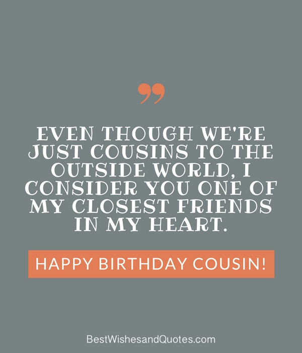 Best ideas about Happy Birthday Cousin Quotes
. Save or Pin Happy Birthday Cousin 35 Ways to Wish Your Cousin a Now.