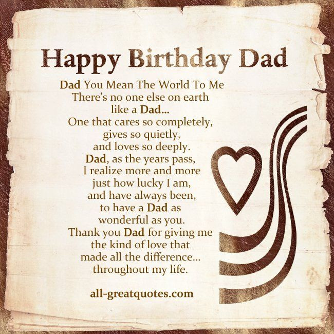Best ideas about Happy Birthday Dad Quotes
. Save or Pin Serious Dad Birthday Card Sayings Now.