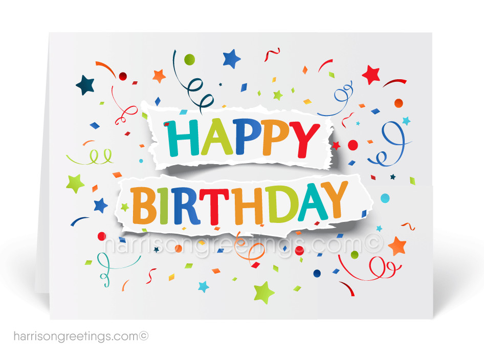 Best ideas about Happy Birthday E Card
. Save or Pin Modern Birthday Cards Harrison Greetings Business Now.