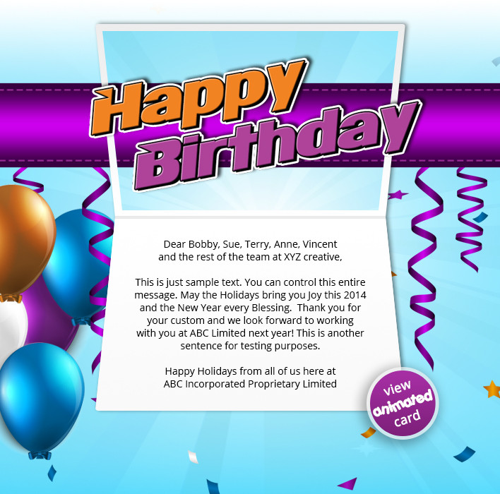 Best ideas about Happy Birthday Email Card
. Save or Pin Corporate Birthday eCards Now.