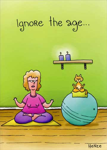 Best ideas about Happy Birthday Female Funny
. Save or Pin Yoga Woman and Cat Funny Birthday Card Greeting Card by Now.