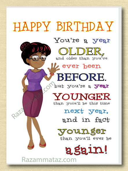 Best ideas about Happy Birthday Female Funny
. Save or Pin African American Female Birthday Card A Now.