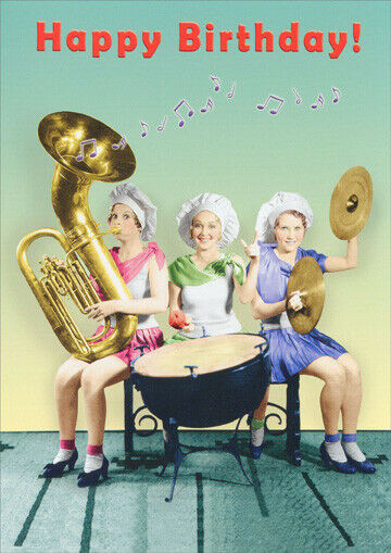 Best ideas about Happy Birthday Female Funny
. Save or Pin Women Playing Instruments Funny Birthday Card Greeting Now.