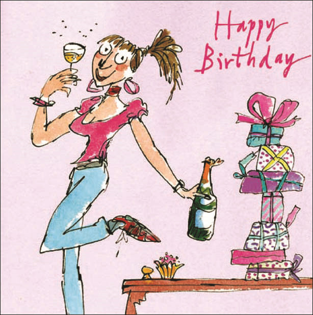 Best ideas about Happy Birthday Female Funny
. Save or Pin Quentin Blake Female Happy Birthday Greeting Card Square Now.