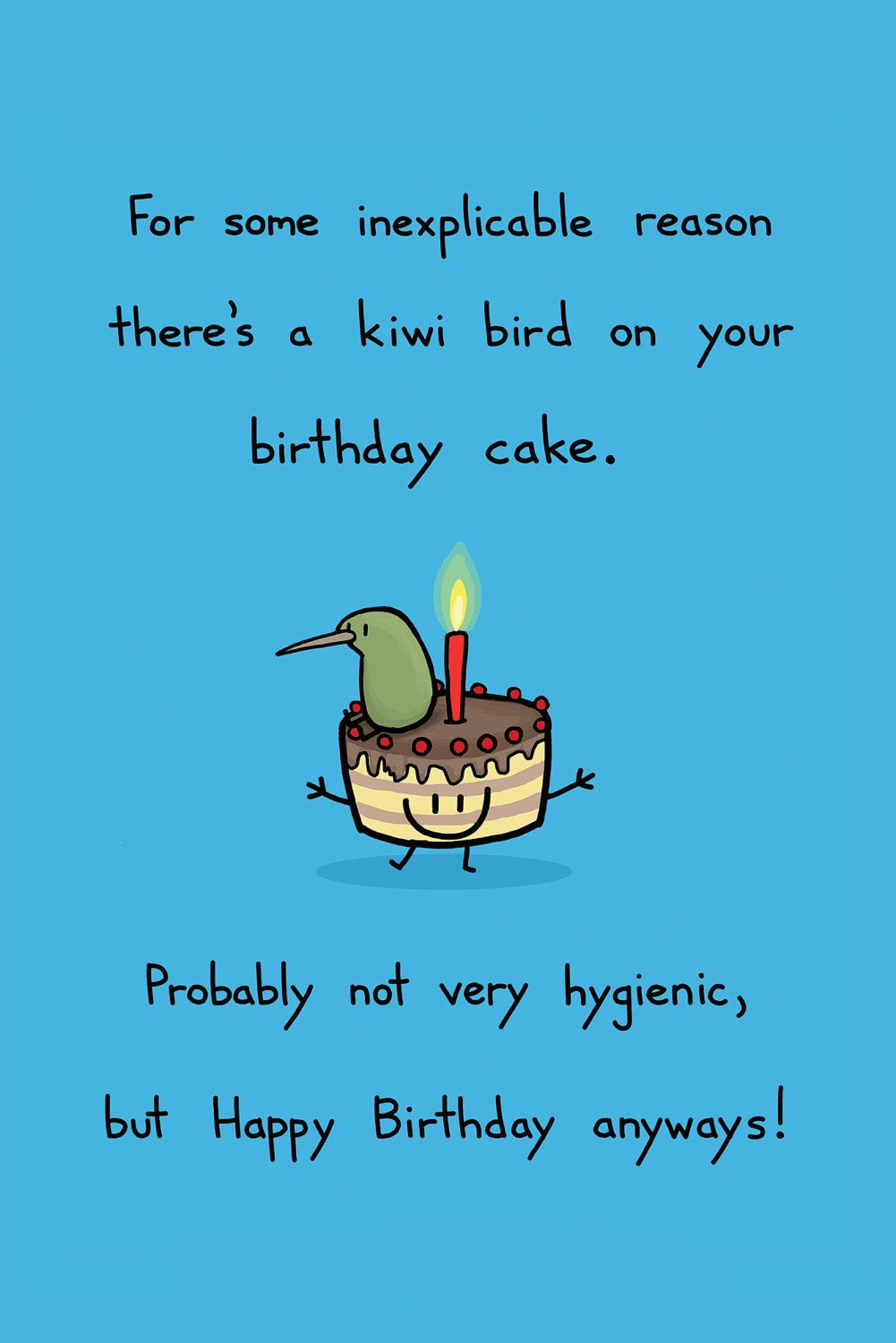 Best ideas about Happy Birthday Funny Cards
. Save or Pin Happy Birthday Kiwi on Your Cake Greeting Card by bikeparts Now.