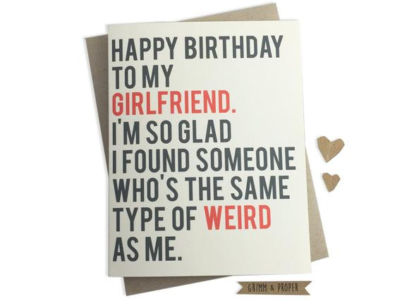 Best ideas about Happy Birthday Girlfriend Funny
. Save or Pin Funny Girlfriend Birthday Card Girlfriend s Birthday Now.