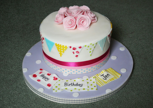 Best ideas about Happy Birthday Jennifer Cake
. Save or Pin Dann Good Cake Bunting Birthday Cake Now.