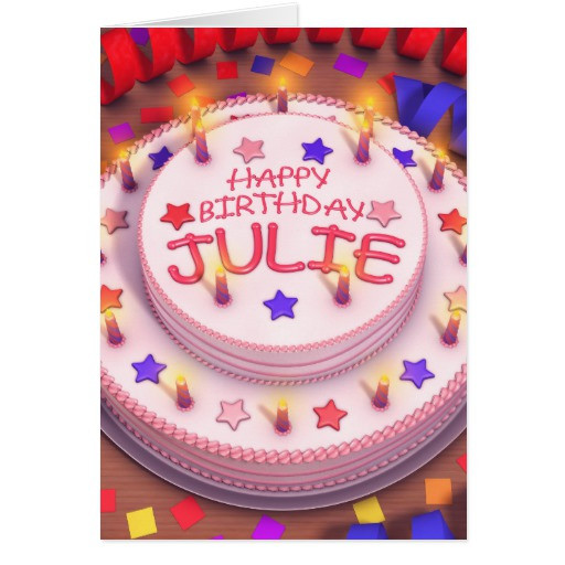 Best ideas about Happy Birthday Julie Cake
. Save or Pin Julie s Birthday Cake Greeting Card Now.