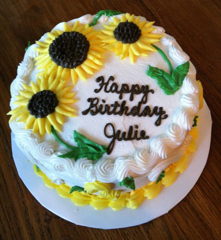 Best ideas about Happy Birthday Julie Cake
. Save or Pin Sunflower cake for Julie Carmel s Cakes Now.