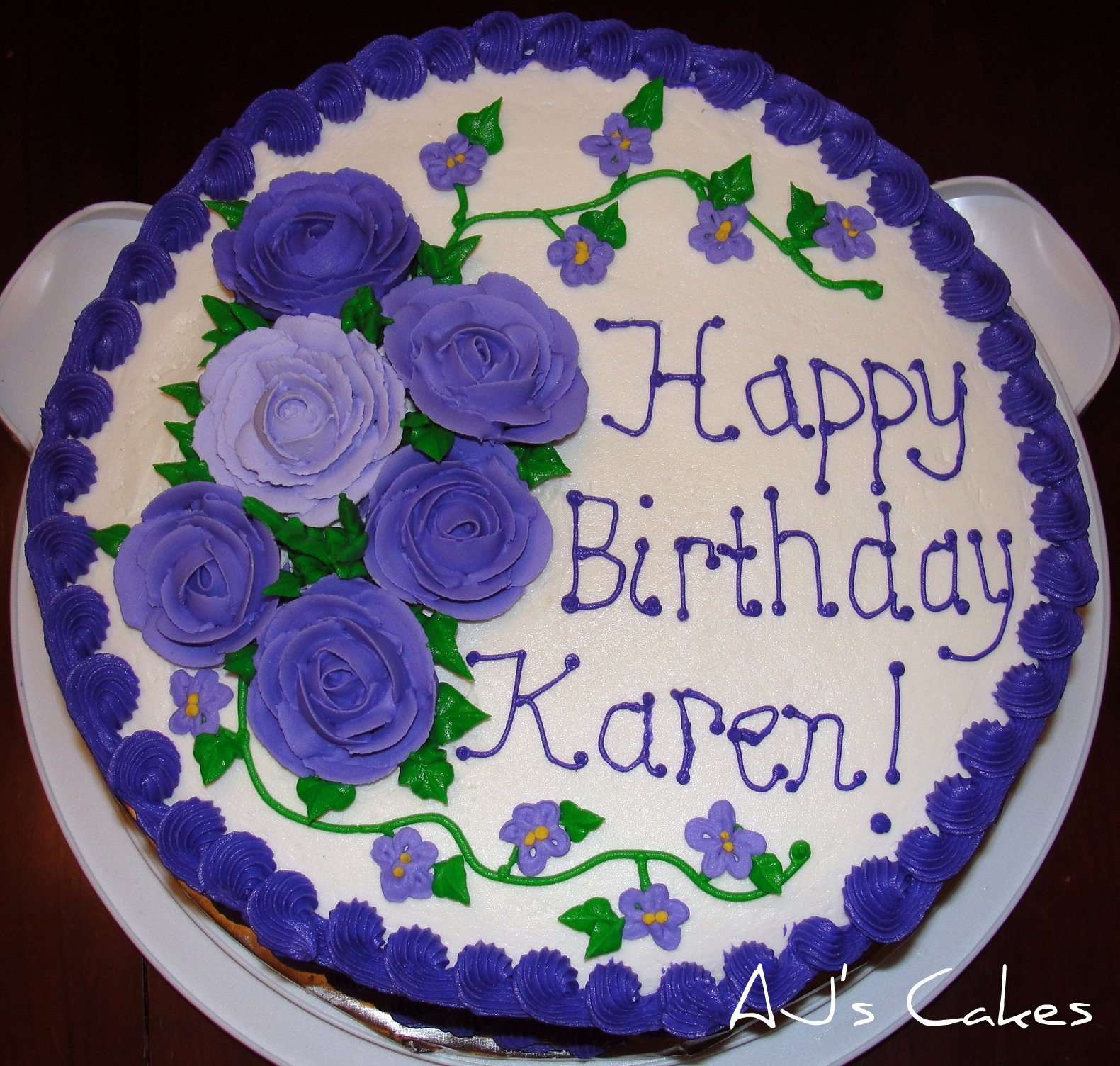 Best ideas about Happy Birthday Karen Cake
. Save or Pin AJ s Cakes Karen s Birthday Cake Now.