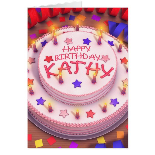 Best ideas about Happy Birthday Kathy Cake
. Save or Pin Kathy s Birthday Cake Card Now.