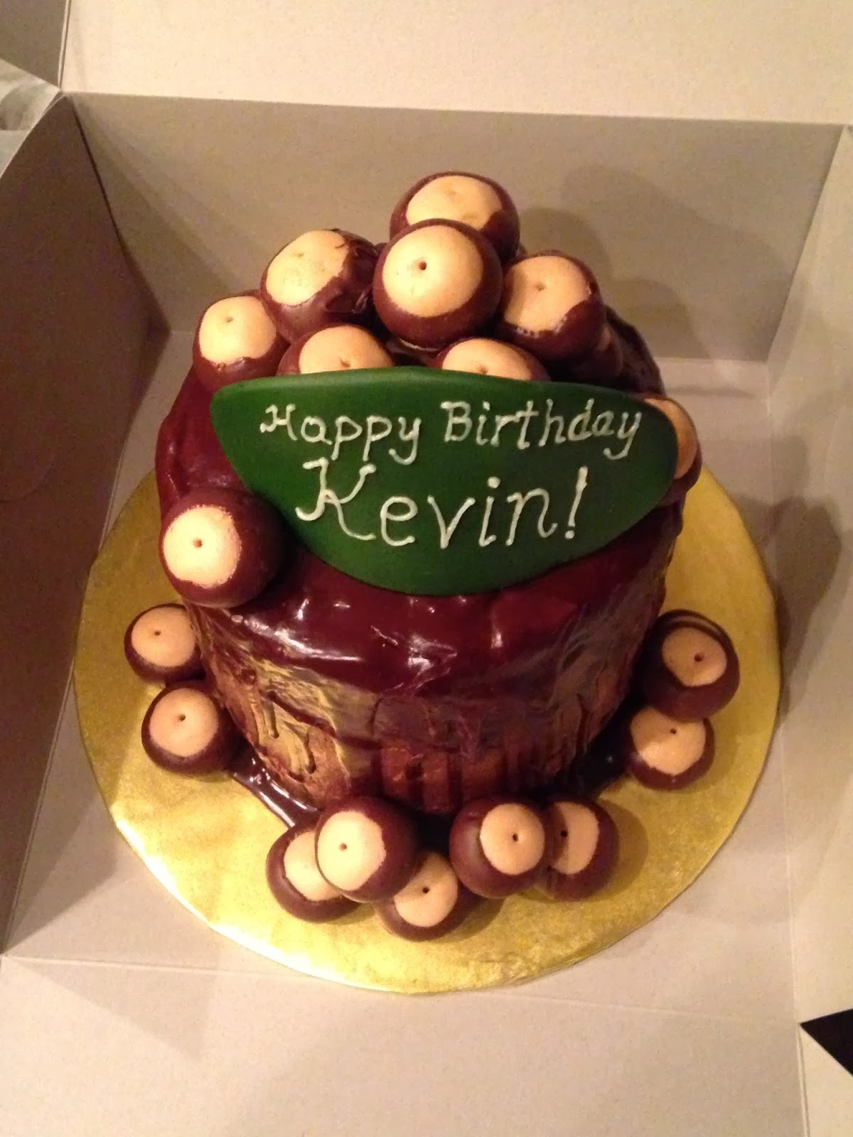 Best ideas about Happy Birthday Kevin Cake
. Save or Pin Joyce Gourmet Triple Layer Bourbon Buckeye Chocolate Now.