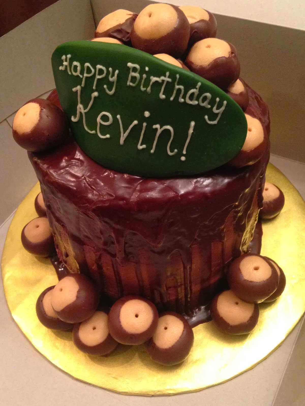 Best ideas about Happy Birthday Kevin Cake
. Save or Pin Joyce Gourmet Triple Layer Bourbon Buckeye Chocolate Now.