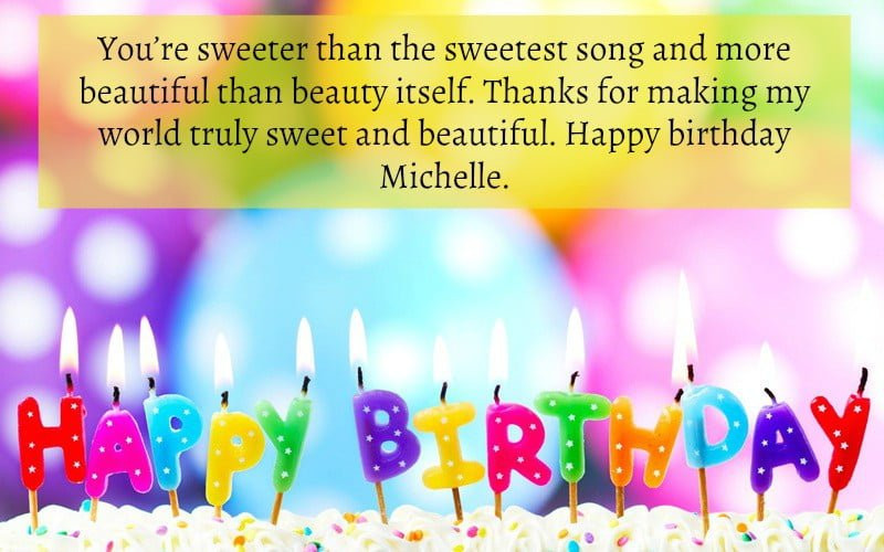 Best ideas about Happy Birthday Michelle Funny
. Save or Pin Happy Birthday Michelle Wishes Quotes Cake Now.