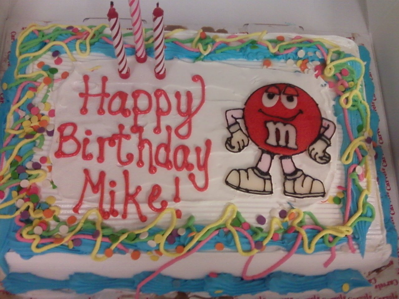 Best ideas about Happy Birthday Mike Cake
. Save or Pin Mike’s Birthday Cake Now.