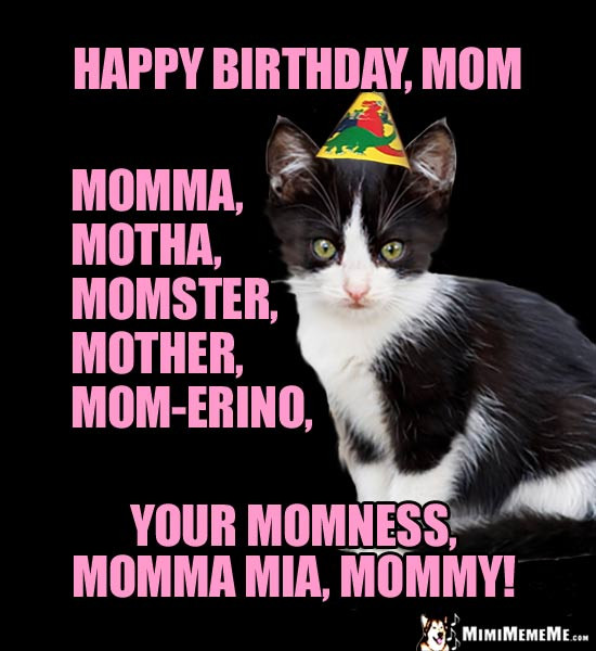 Best ideas about Happy Birthday Mom Funny
. Save or Pin Happy Birthday Mom Funny Party Animals Wish Mommy Mother Now.
