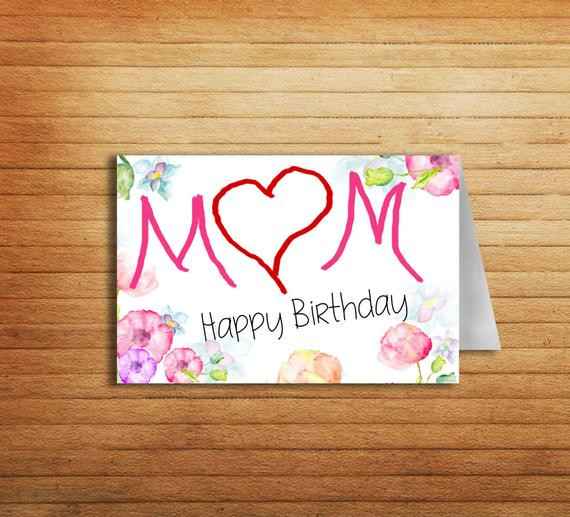 Best ideas about Happy Birthday Mom Gifts
. Save or Pin Mother Birthday Card Printable Mom card for Mum by Now.
