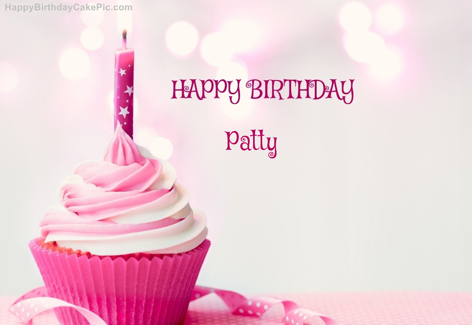Best ideas about Happy Birthday Patty Cake
. Save or Pin Happy Birthday Cupcake Candle Pink Cake For Patty Now.