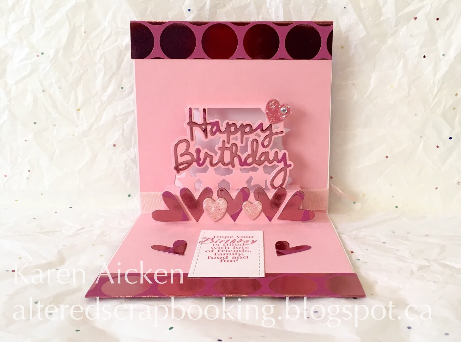 Best ideas about Happy Birthday Pop Up Card
. Save or Pin Altered Scrapbooking Metallic Happy Birthday Pop Up Card Now.