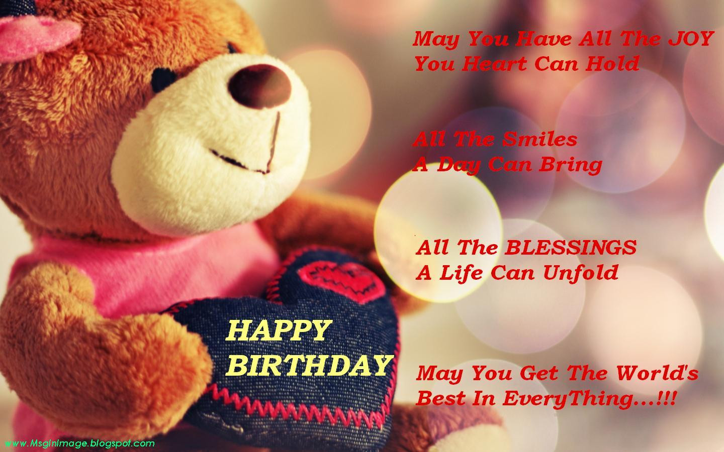 Best ideas about Happy Birthday Quote
. Save or Pin of Happy Birthday Quotes Message Message In Image Now.